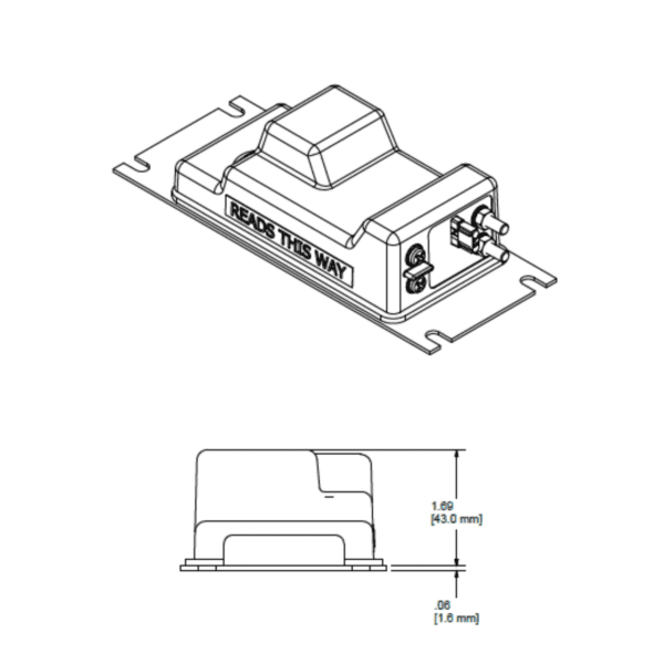 36-48 Volt Input, 13 Volt, 20 Amp Output Voltage Reducer | SKU 12-13D020T08-00