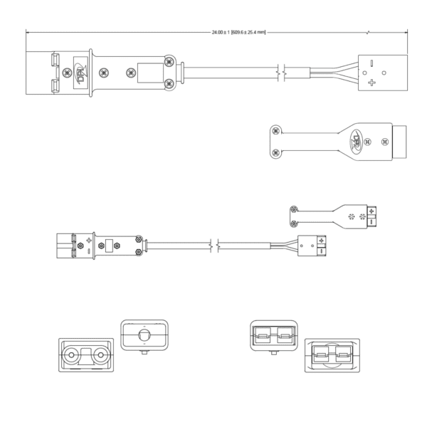 One-2-All SB-50 to Yamaha 2-Pin Nabson Adapter | SKU 34-0212a61-04