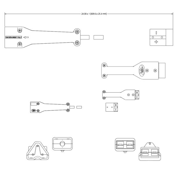 One-2-All SB-50 to E-Z-GO 48 Volt RXV Adapter | SKU 34-0212a61-09