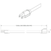 120 Volt US NEMA to IEC Power Cable | SKU ipcj0038-l001830