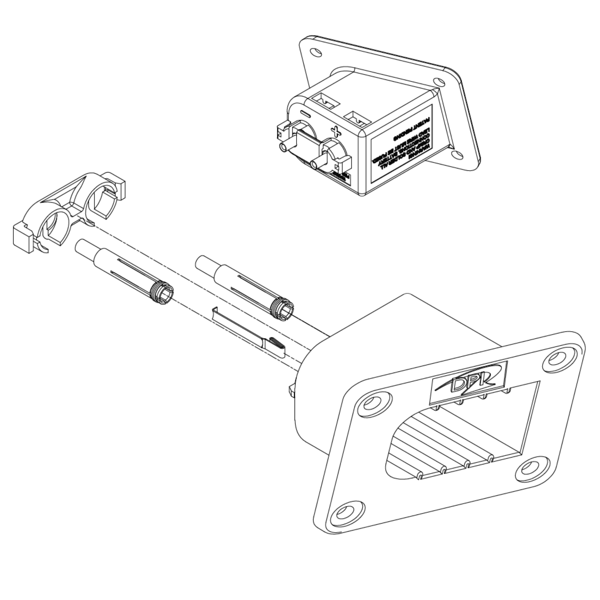 E-Z-GO 36/72V D-Plug Receptacle | Diversified Power International