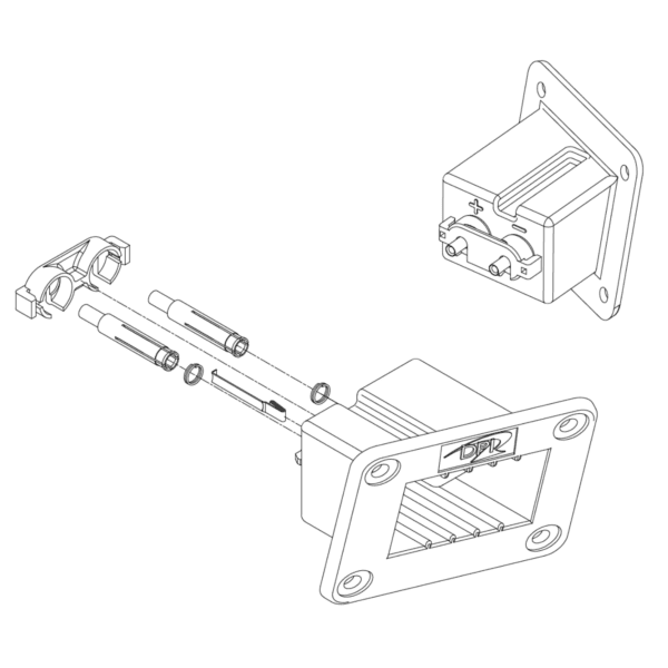 E-Z-GO 48/72 Volt TXT Plug Receptacle | SKU KITS0164