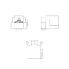 PCB R/A MNT Power Connector | SKU AS18-DTF13-6PS